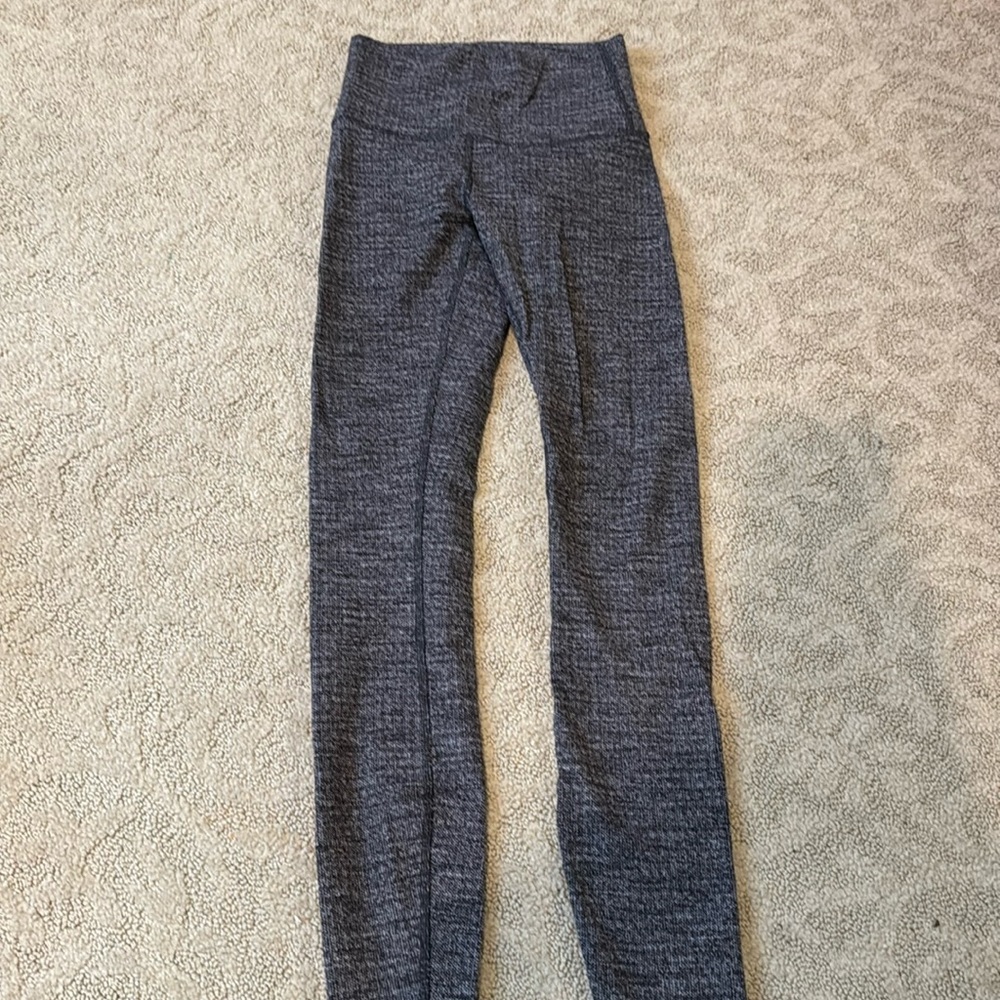 Lululemon dark grey patterned leggings size 2